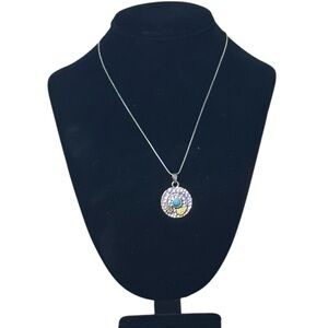 UNBRANDED Bohemian SILVER and GOLD Pendant NECKLACE